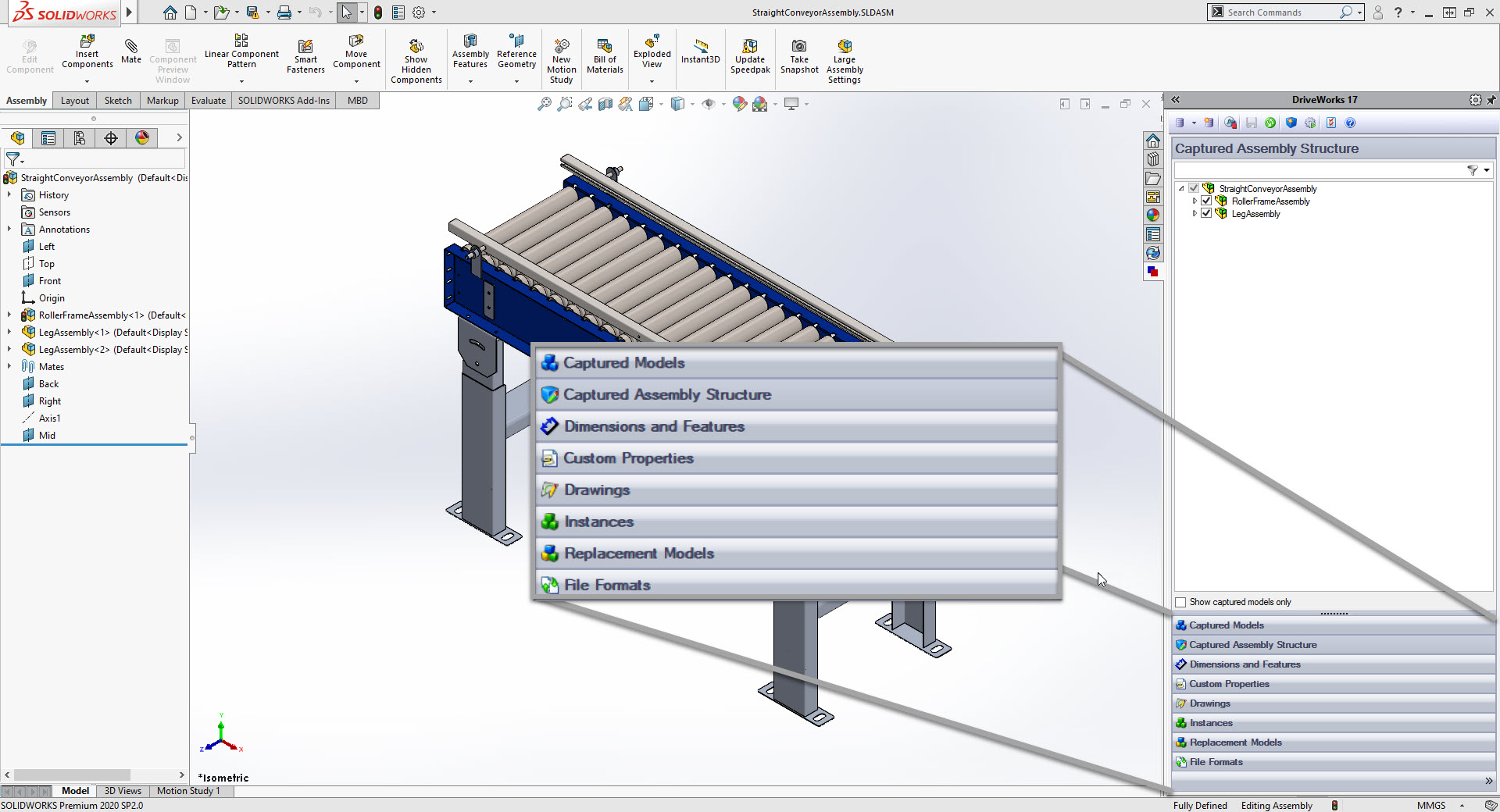 DriveWorks Automation Software for SOLIDWORKS Parts, Assemblies